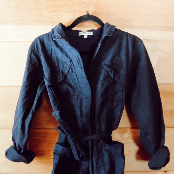 ALEX MILL EXPEDITION JUMPSUIT IN WASHED TWILL - Picture 7 of 8